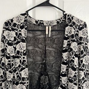 Frenchi Floral Open Cardigan